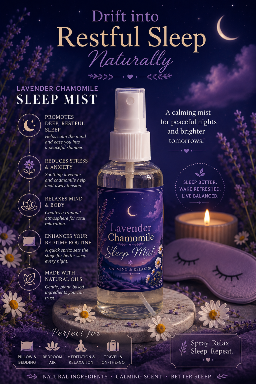 Lavender Chamomile Sleep Mist