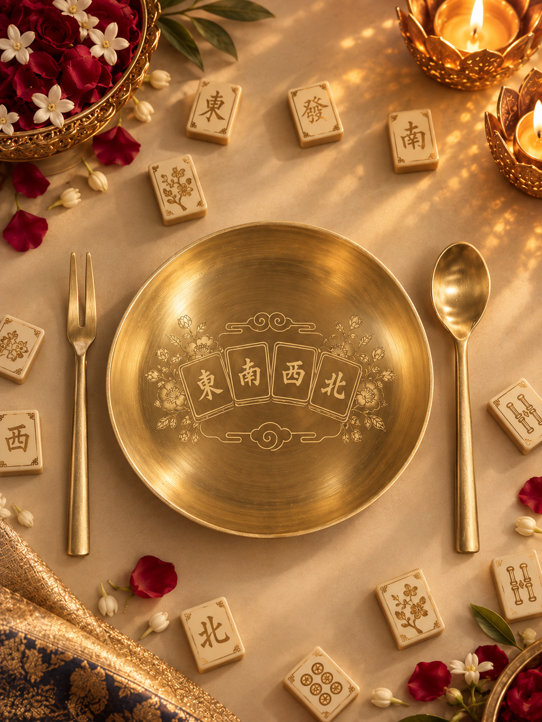 Gift Set Bronze-Mahjong Winds Tapas Set