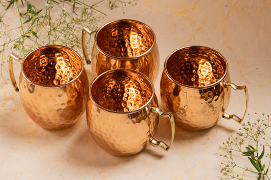 Copper Mugs (Set of 4)