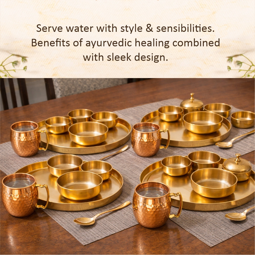 Copper Water Mugs (Set of 4)