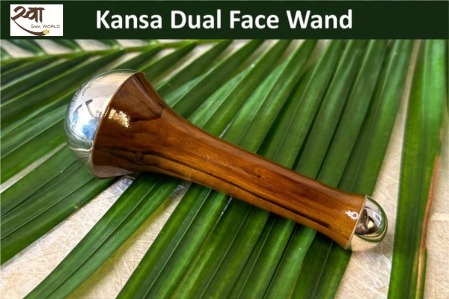 Kansa Dual Face Wand: The Two-in-One Ayurvedic Tool for Radiant Skin
