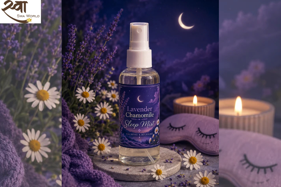 Lavender Chamomile Sleep Mist | Peaceful Bedtime Ritual | Swa