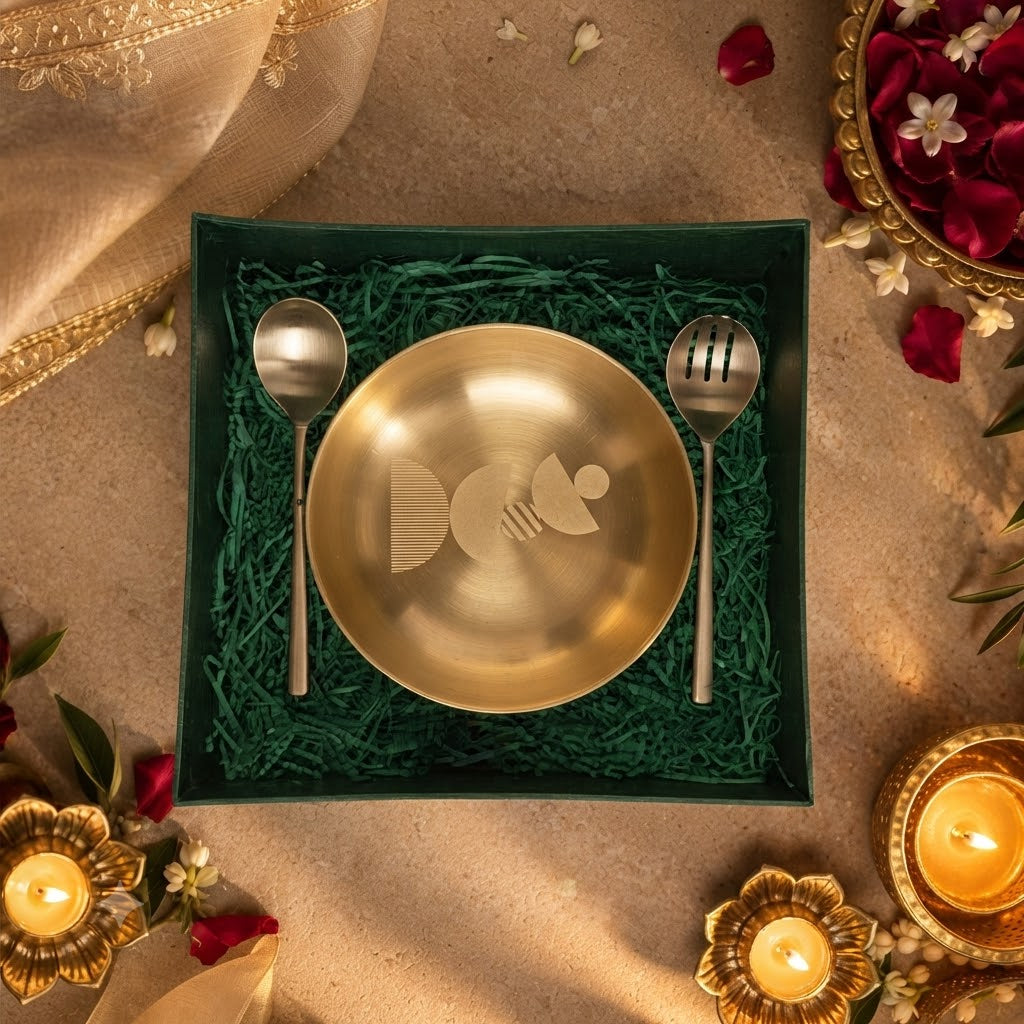 Gift Set Bronze-SAMATTVA Salad Bowl Set