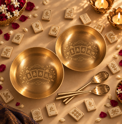 Gift Set Bronze-Mahjong Winds Tapas Set of 2