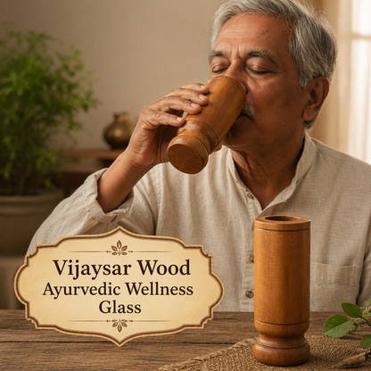 Vijaysar Wood Healing Glass