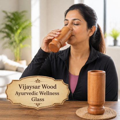 Vijaysar Wood Healing Glass