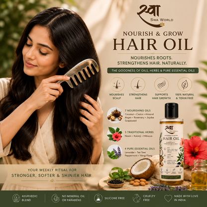 Swa World Nourish & Grow Hair Oil (100 ml)