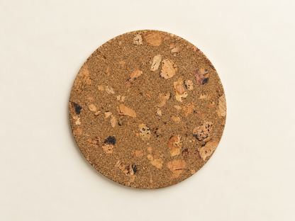 Round Cork Coasters set of 6