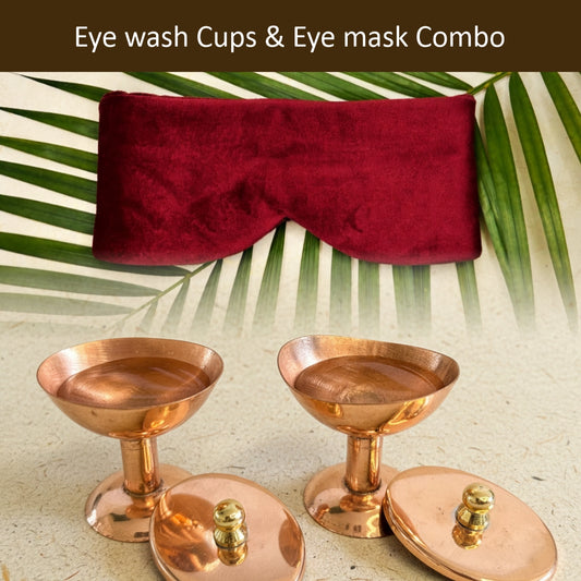 Eye Wash Cups & Eye Mask Combo
