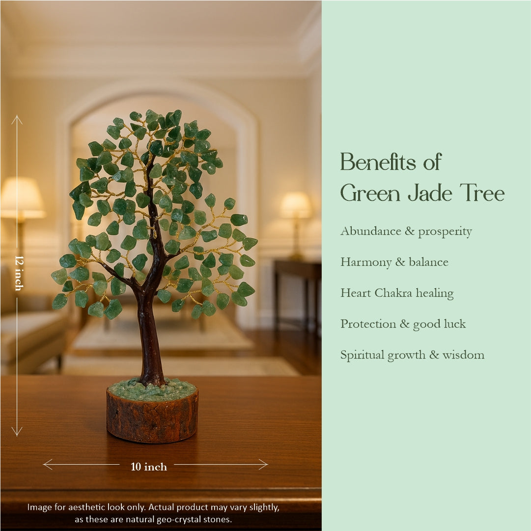 Green Jade Crystal Tree