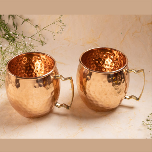 Copper Water Mugs (Set of 2)
