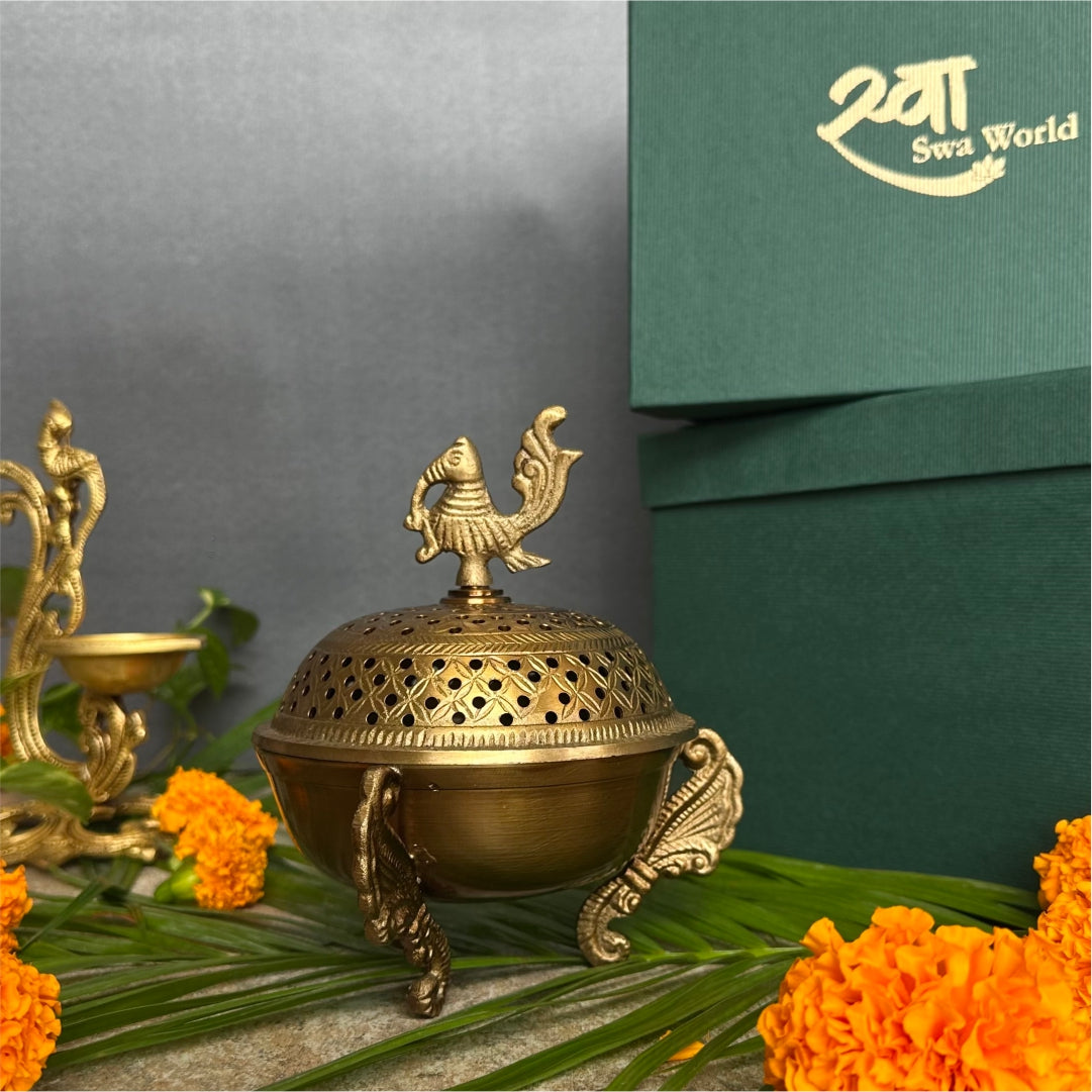 Peacock Dhuni & Incense Set