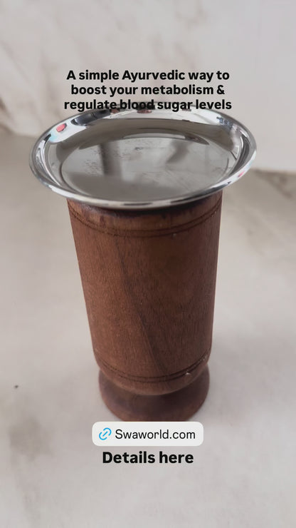 Vijaysar Wood Healing Glass