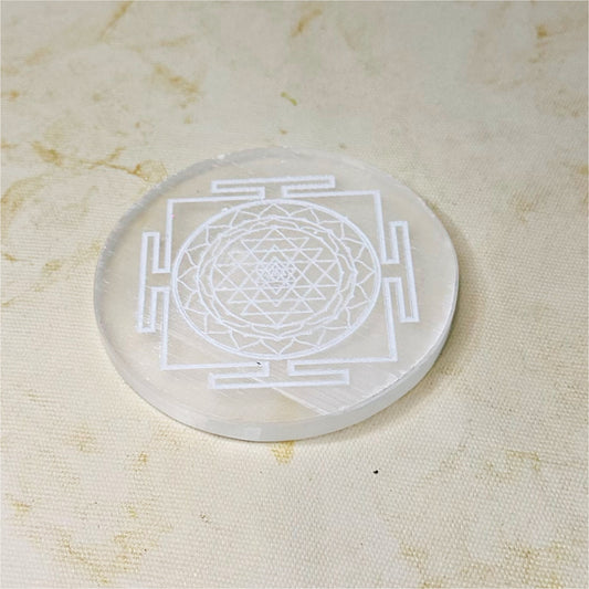 Selenite Plate Round