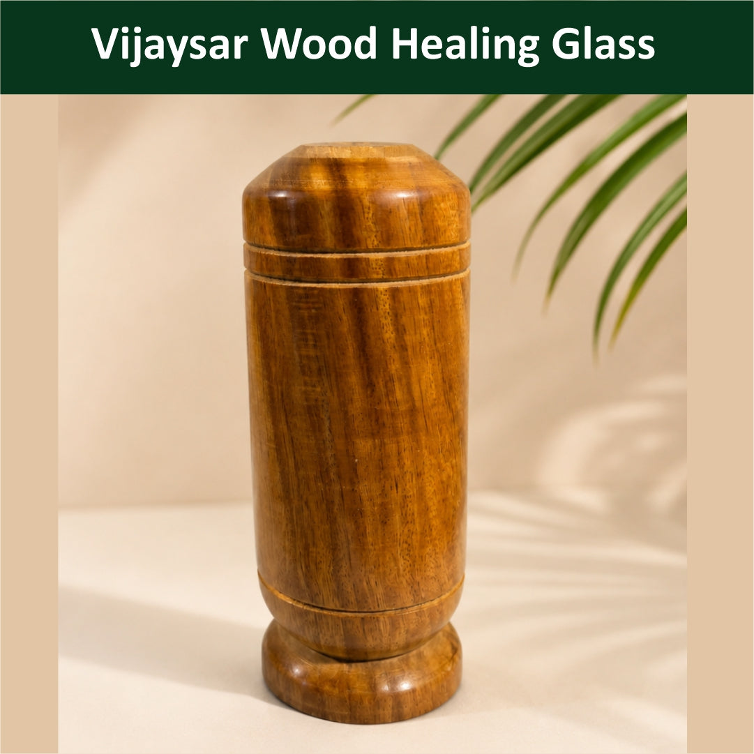 Vijaysar Wood Healing Glass