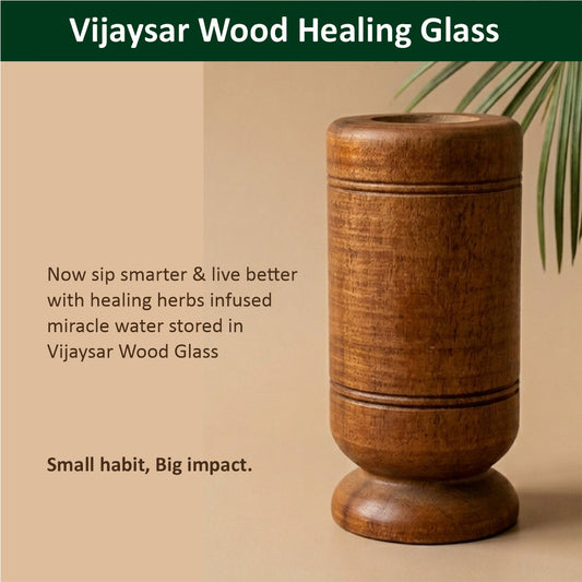 Vijaysar Wood Healing Glass